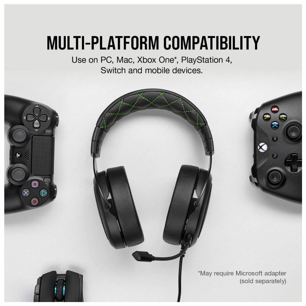 Corsair HS50 Pro Stereo Green Gaming Headset At Best Price