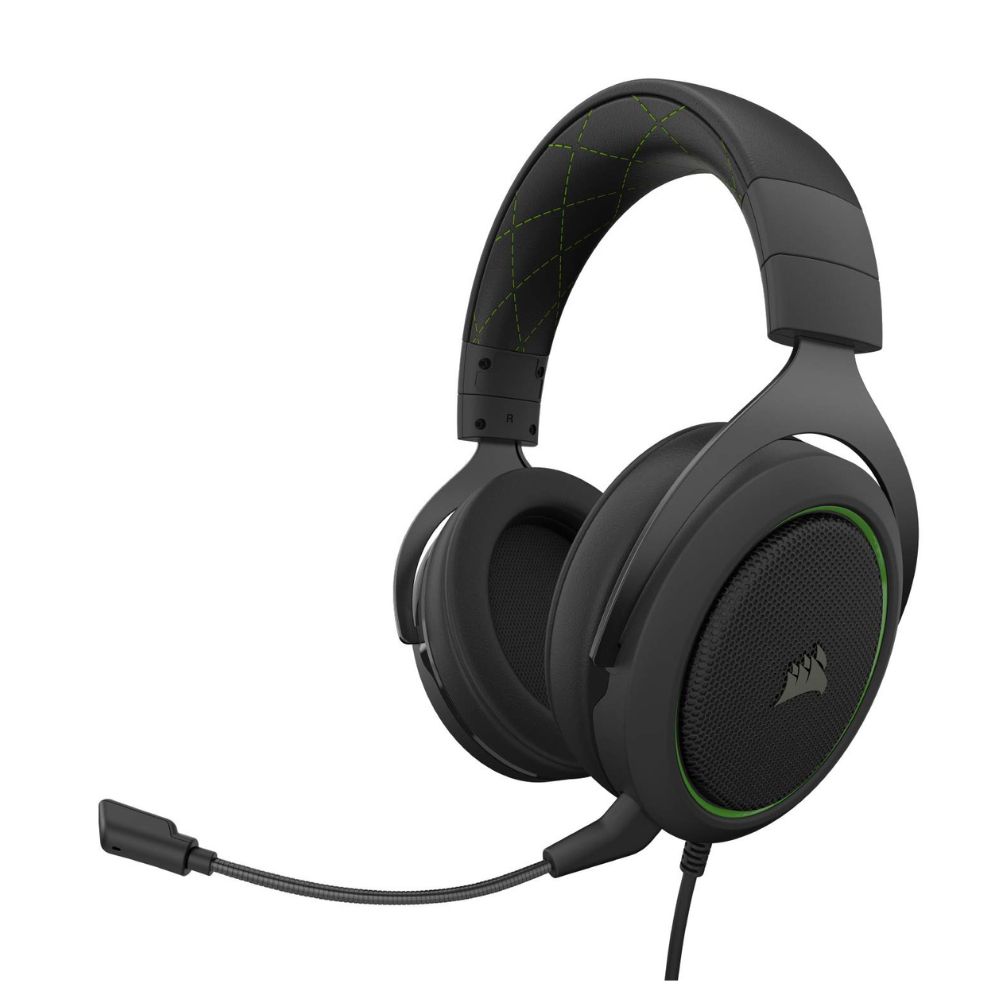 Corsair HS50 Pro Stereo Green Gaming Headset at best price