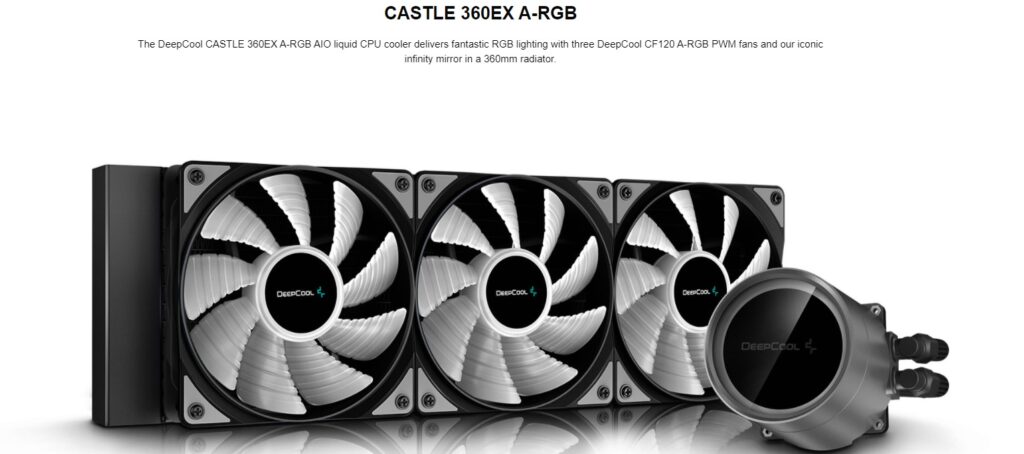 DEEPCOOL CASTLE 360EX ARGB BLACK-overview