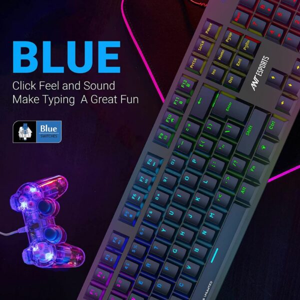 ANT ESPORTS MK3400 PRO V3 Blue Switches 1