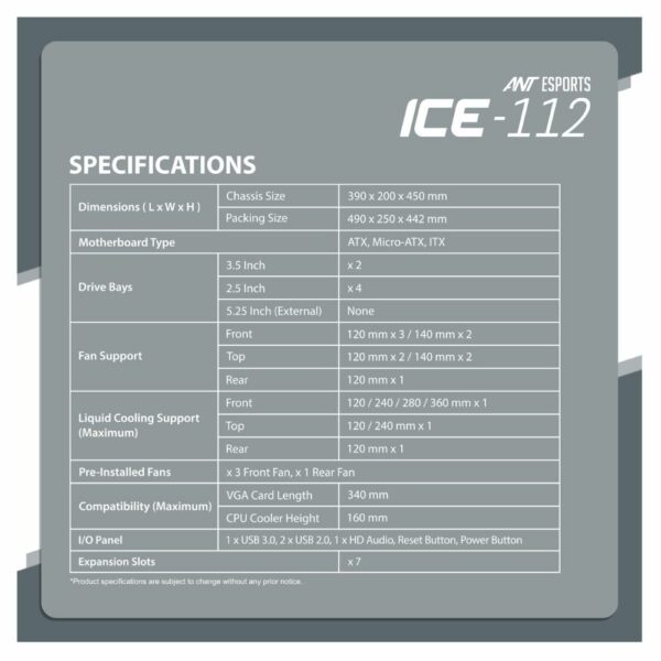 ANT ESPORTS ICE 112 WHITE 4