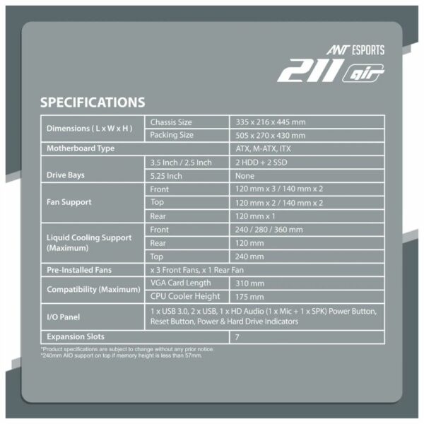 ANT ESPORTS 211 AIR WHITE 3