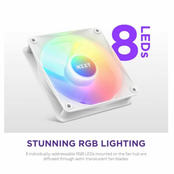 NZXT F120 RGB CORE TRIPLE PACK WHITE 1